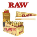 RAW Gold Ethereal pack of 3 king size pre rolled cones with ultra thin rolling paper