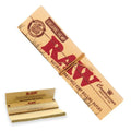 RAW Organic Hemp Connoisseur Kingsize rolling papers with tips natural unrefined pack