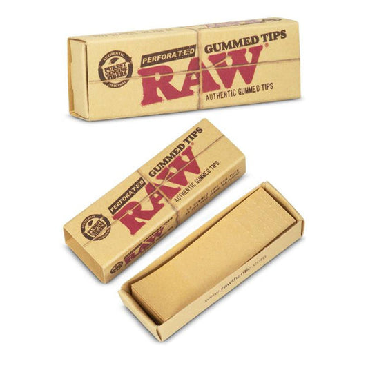 RAW perforated gummed rolling tips
