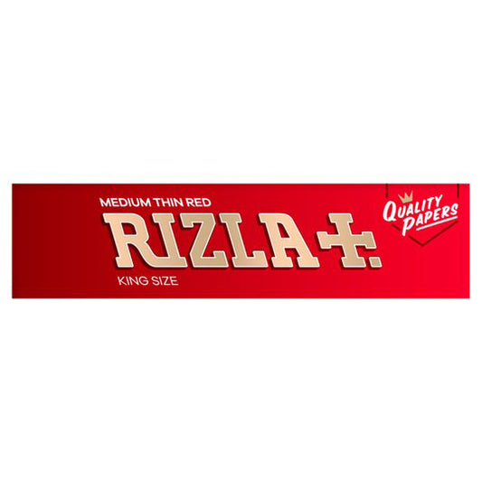Rizla Medium Thin Red Kingsize rolling papers quality red pack king size papers
