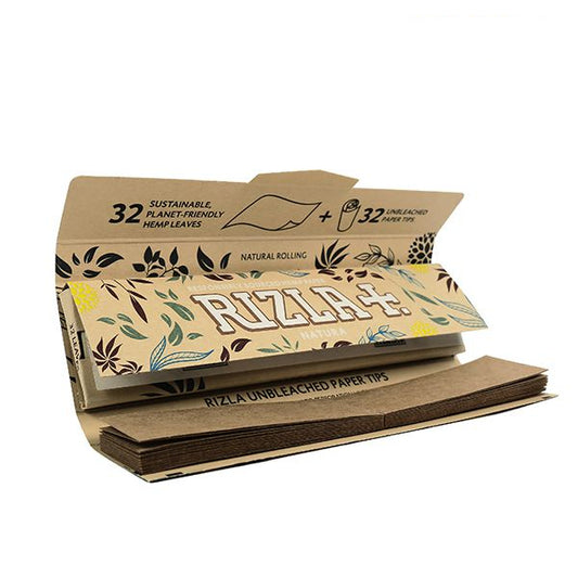 Rizla Natura Combi Pack Kingsize rolling papers with unbleached papers and natural paper tips