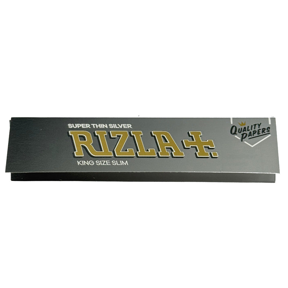 Rizla Super Thin Silver kingsize slim rolling papers ultra thin silver paper pack