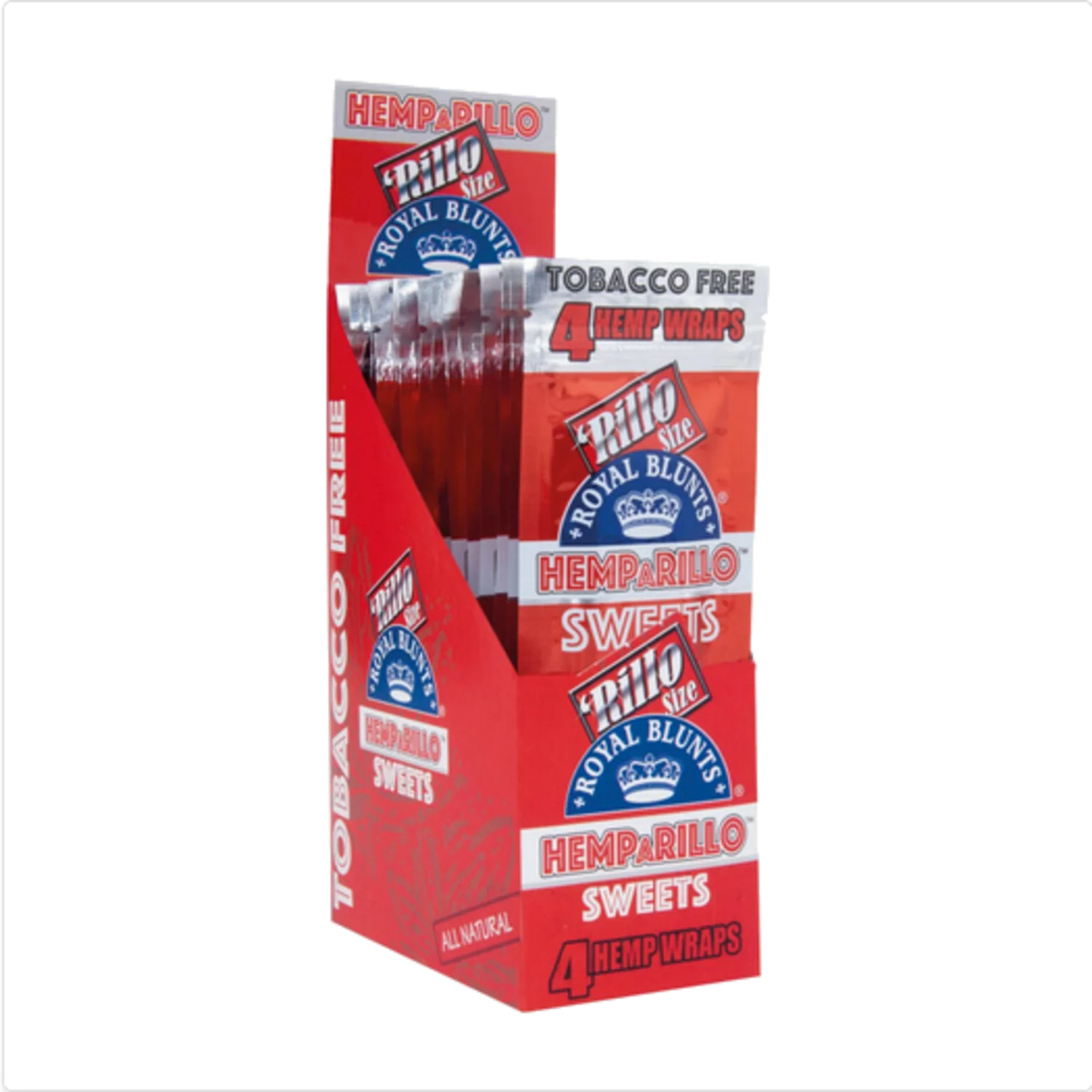 Hemparillo Royal Blunts "Sweets" Rillo Size 4 Hemp Wraps - Everyday Smoking 
