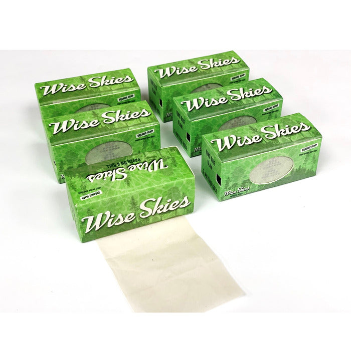 Wise Skies Organic Hemp 5 Meter Kingsize Rolls - Everyday Smoking 