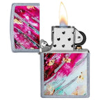 Zippo Abstract Brushstroke Art Colourful Windproof Lighter - Everyday Smoking 