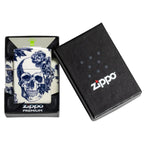 Zippo Floral Skull Glow in the Dark Windproof Lighter - Everyday Smoking 