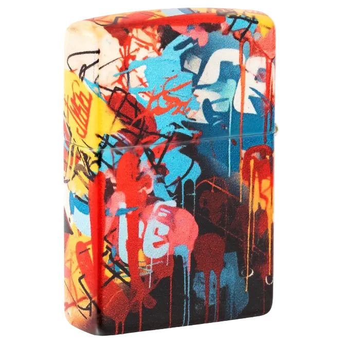 Zippo Graffiti Lips Urban Art Design Windproof Lighter - Everyday Smoking 