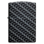 Zippo Carbon Fibre Look Black Matte Windproof Lighter - Everyday Smoking 