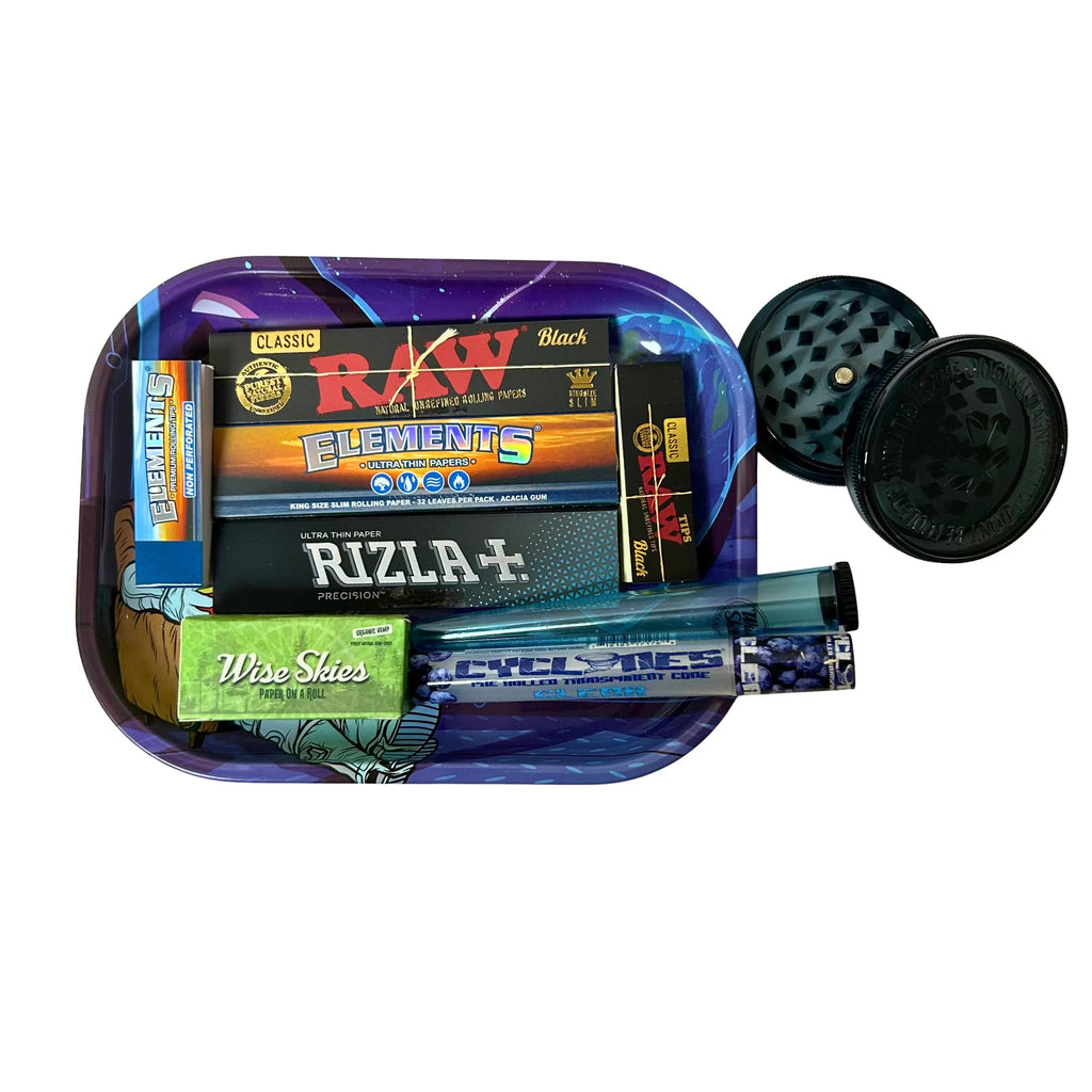 Spaced Out Astonaut Rolling Tray Set - Everyday Smoking 