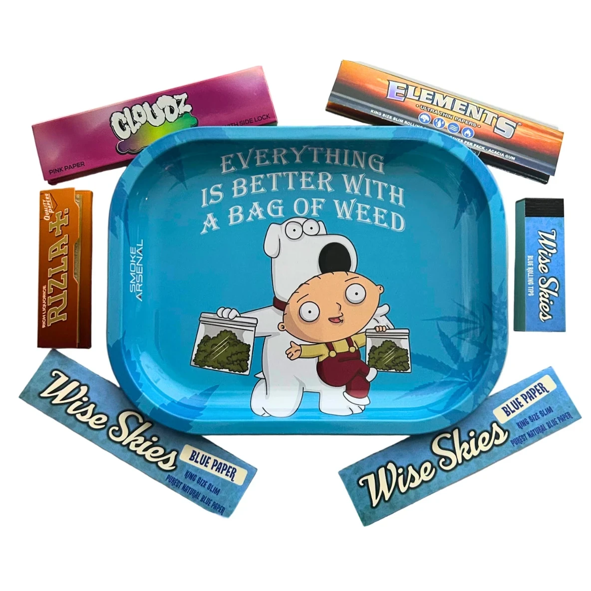 Family Guy Rolling Tray Set - Everyday Smoking 