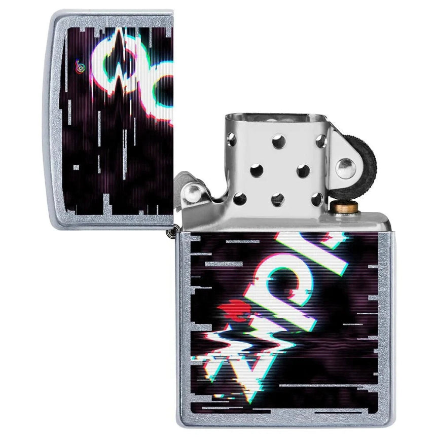 Zippo Glitch Logo Design Lighter - Everyday Smoking 