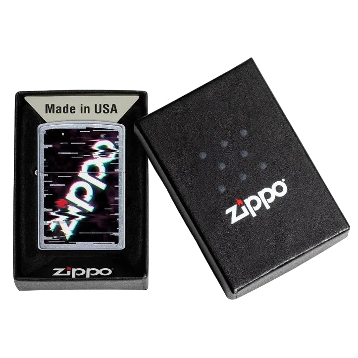 Zippo Glitch Logo Design Lighter - Everyday Smoking 