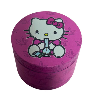 Hello Kitty pink 4-piece metal herb grinder – 50mm