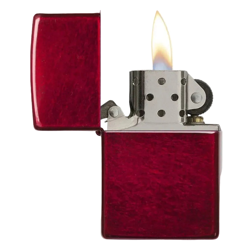 Zippo Classic Candy Apple Red Windproof Lighter - Everyday Smoking 