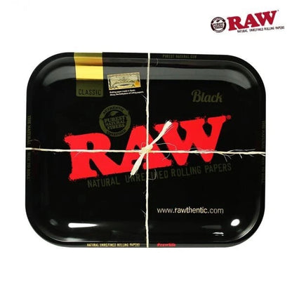 RAW Black Small Rolling Tray - Everyday Smoking 