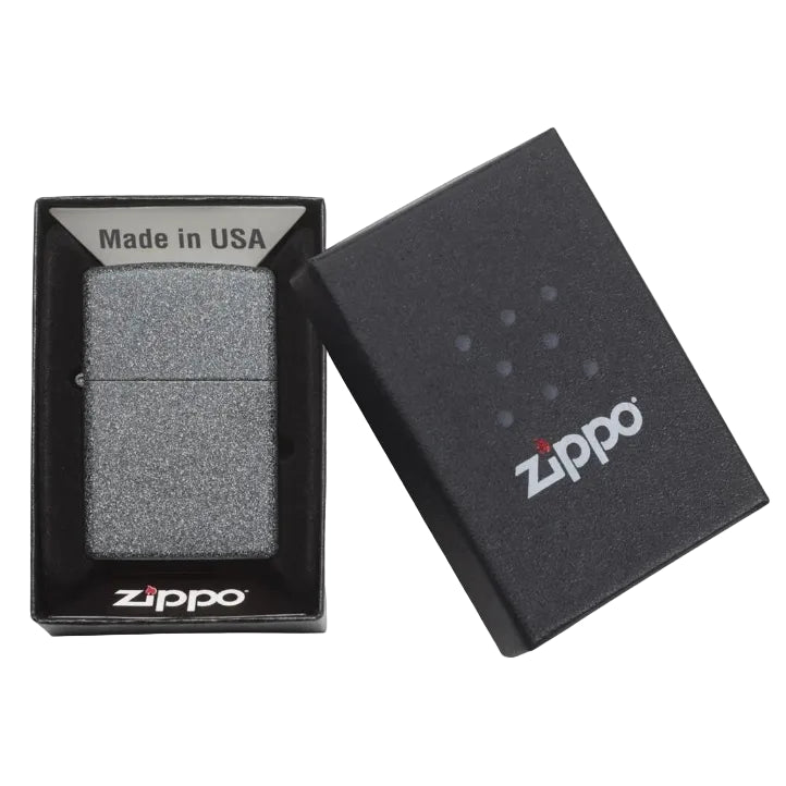 Zippo Classic Iron Stone Textured Windproof Lighter - Everyday Smoking 