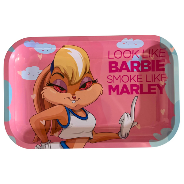 Pink Lola Bunny Medium Rolling Tray - Everyday Smoking 