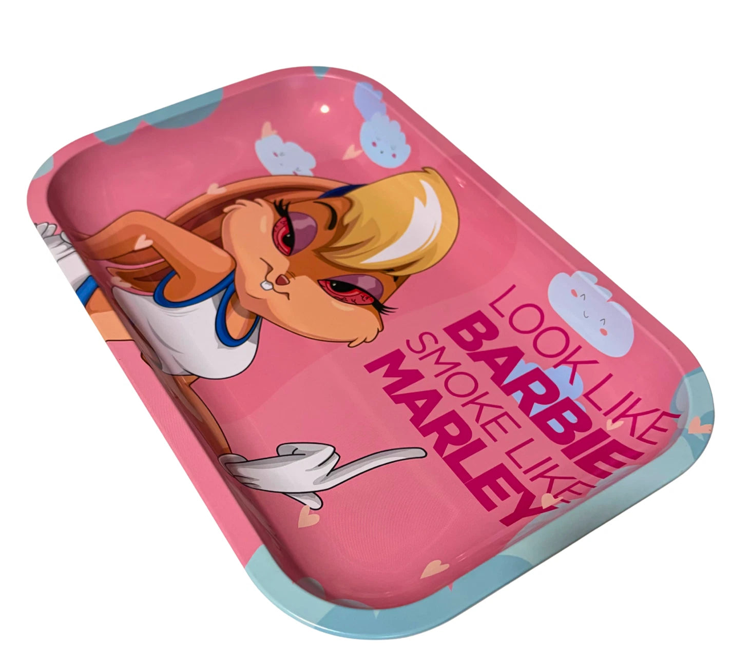 Pink Lola Bunny Medium Rolling Tray - Everyday Smoking 