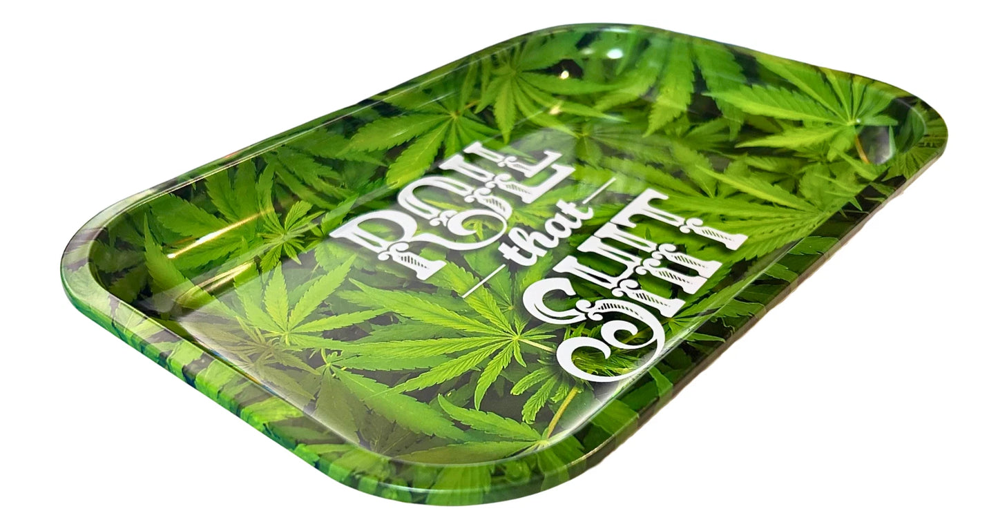"Roll That Shit" Medium Rolling Tray - Everyday Smoking 