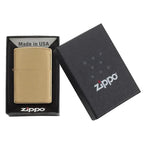 Zippo Classic Brushed Brass Windproof Lighter - Everyday Smoking 