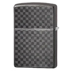 Zippo Black Ice Checkered Design Windproof Lighter - Everyday Smoking 