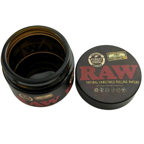 RAW Black Glass Storage Jar - Everyday Smoking 