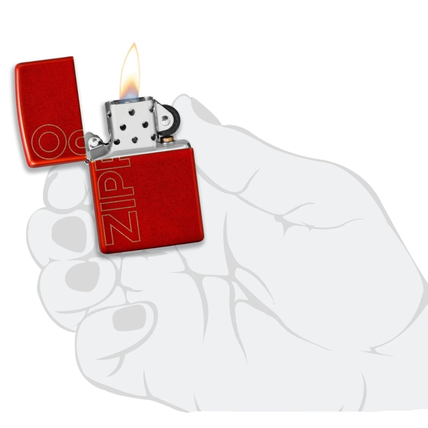 Zippo Red Matte Windproof Lighter - Everyday Smoking 