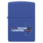 Zippo Blue Matte Moving Forward Windproof Lighter - Everyday Smoking 