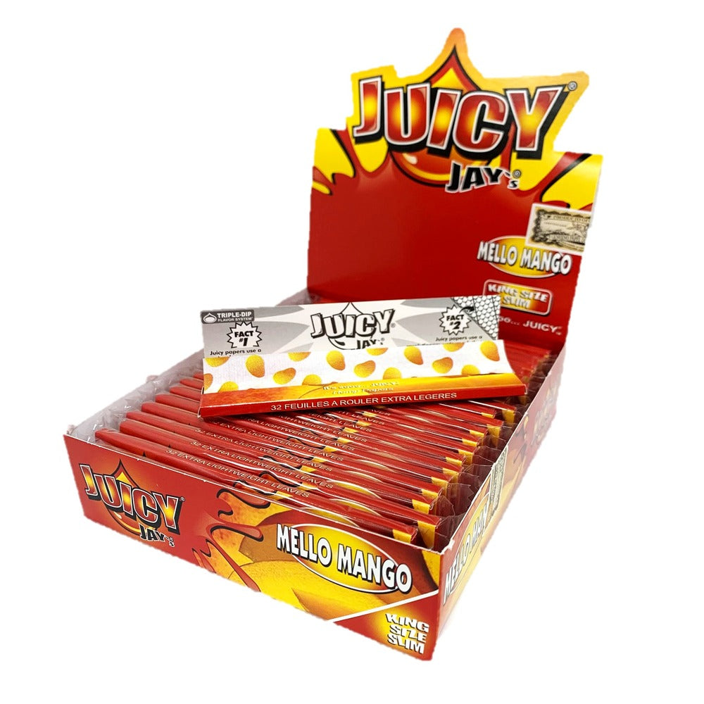 Juicy Jay Mello Mango Kingsize Rolling Paper - Everyday Smoking 