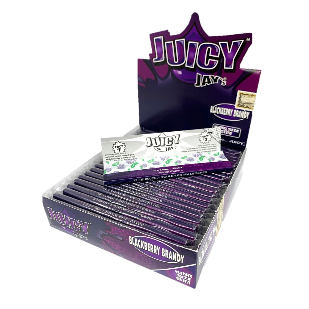 Juicy Jay Blackberry Brandy Kingsize Rolling Paper - Everyday Smoking 