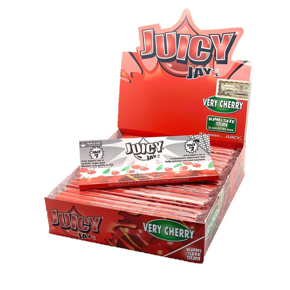 Juicy Jay Very Cherry Kingsize Rolling Paper - Everyday Smoking 
