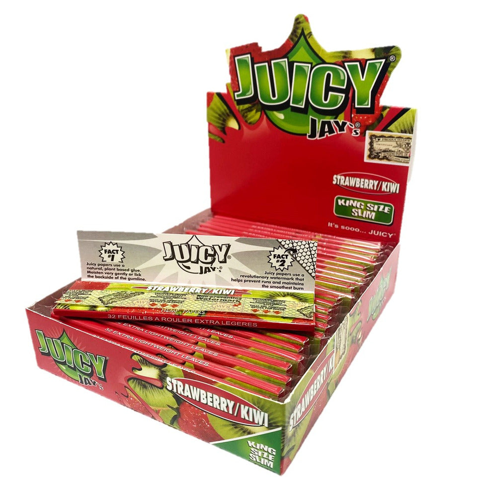 Juicy Jay Strawberry/Kiwi Kingsize Rolling Paper - Everyday Smoking 