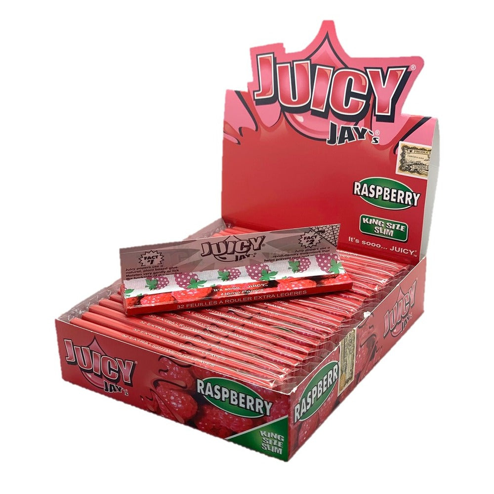 Juicy Jay Raspberry Kingsize Rolling Paper - Everyday Smoking 