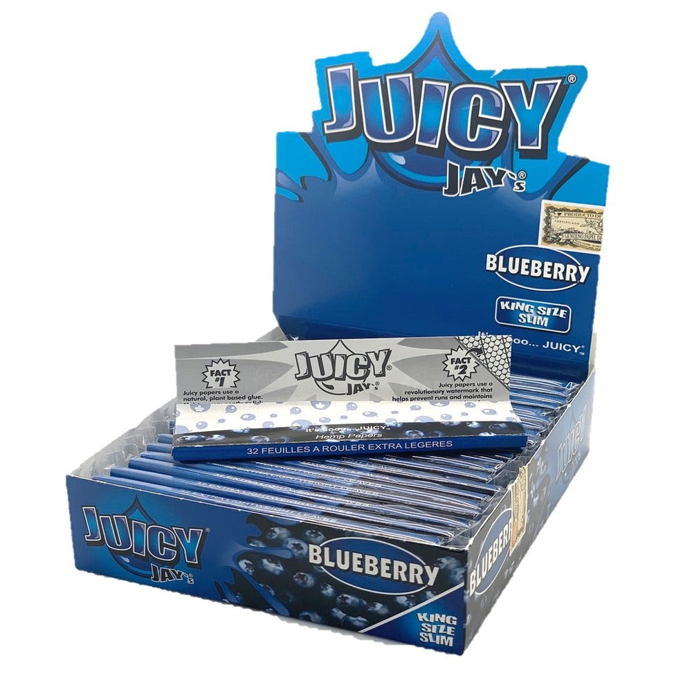 Juicy Jay Blueberry Kingsize Rolling Paper - Everyday Smoking 