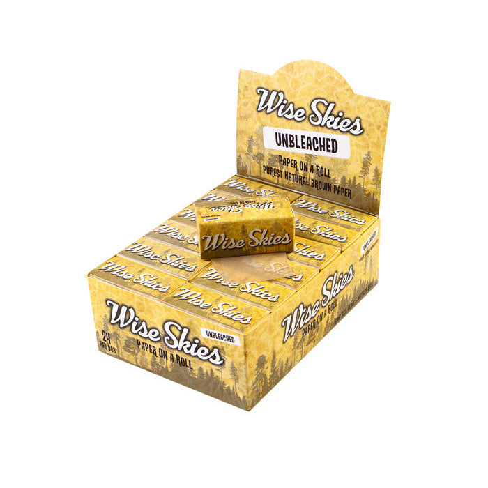 Wise Skies Unbleached 5 Meter Kingsize Roll - Everyday Smoking 